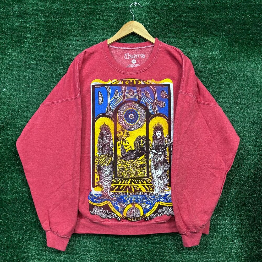 A Golden Star Presentation The Doors Rock Band Crewneck Sweater Size One Size